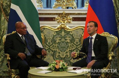 Встреча президентов России и ЮАР Встреча президентов России и ЮАР