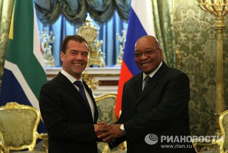 Встреча президентов России и ЮАР Встреча президентов России и ЮАР