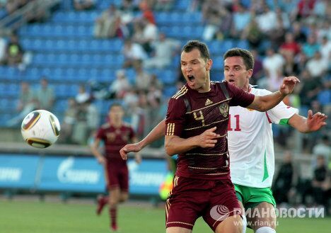 Игровой момат матча Россия - Болгария Игровой момат матча Россия - Болгария