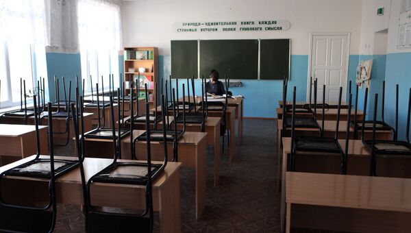 Учебный класс в средней школе в Приморье Учебный класс в средней школе в Приморье