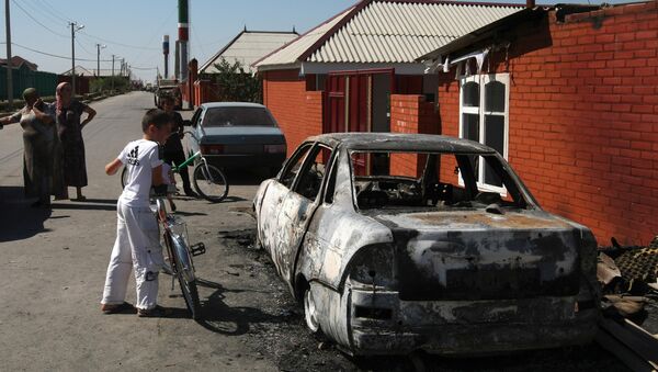 Последствия ночного нападения боевиков на село Центорой Последствия ночного нападения боевиков на село Центорой