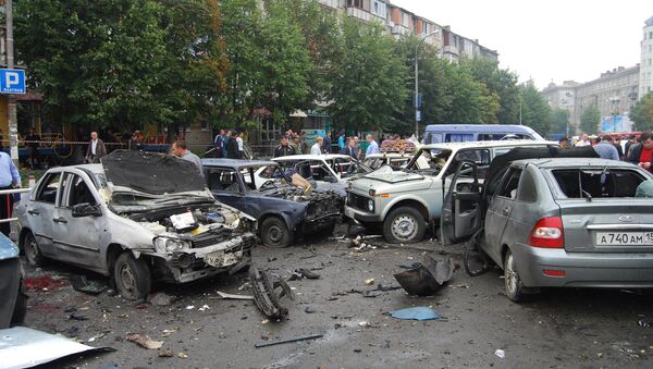 Взрыв возле центрального рынка во Владикавказе Взрыв возле центрального рынка во Владикавказе