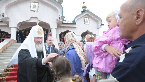 Патриарх Кирилл во время поездки на Дальний Восток Патриарх Кирилл во время поездки на Дальний Восток