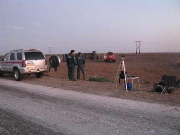 Авария на трассе в Калмыкии Авария на трассе в Калмыкии
