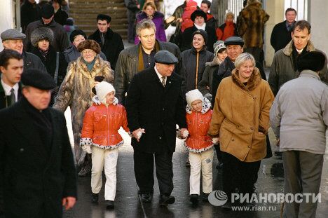 Семья Лужковых в день выборов в Государственную Думу РФ Семья Лужковых в день выборов в Государственную Думу РФ