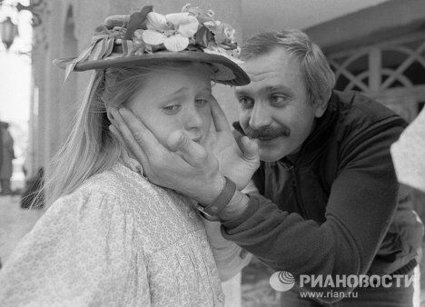 На съемках фильма Очи черные На съемках фильма Очи черные
