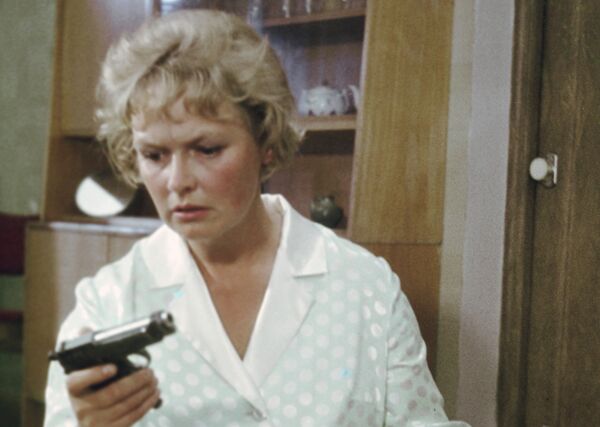 Актриса Нина Гребешкова на съемках кинофильма «Бриллиантовая рука». Актриса Нина Гребешкова на съемках кинофильма «Бриллиантовая рука».