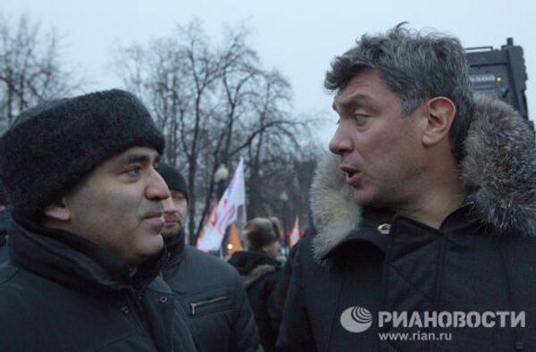 Митинг, организованный Левым фронтом и движением Солидарность Митинг, организованный Левым фронтом и движением Солидарность