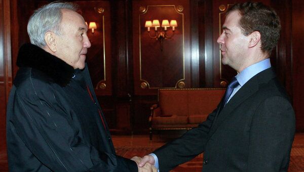 Встреча президентов РФ и Казахстана Дмитрия Медведева и Нурсултана Назарбаева Встреча президентов РФ и Казахстана Дмитрия Медведева и Нурсултана Назарбаева