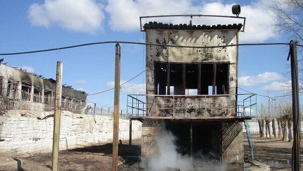 Пожар в колонии в Забайкальском крае Пожар в колонии в Забайкальском крае