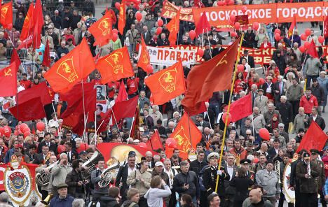 Первомайские демонстрации в Москве Первомайские демонстрации в Москве