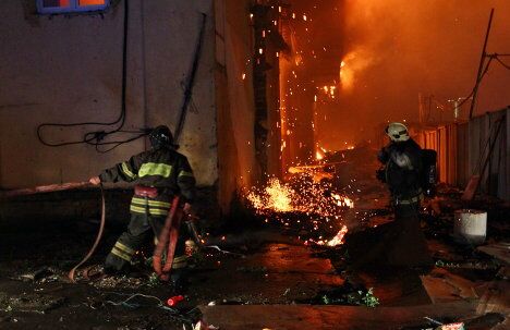 Пожар в общежитии на Востоке Москвы Пожар в общежитии на Востоке Москвы