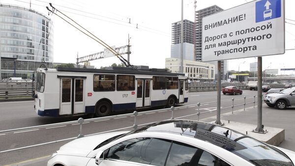 Полосы общественного транспорта в Москве. Архив Полосы общественного транспорта в Москве. Архив