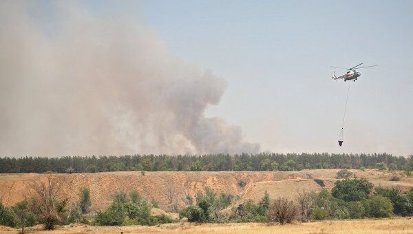 Тушение лесных пожаров в Волгоградской области Тушение лесных пожаров в Волгоградской области