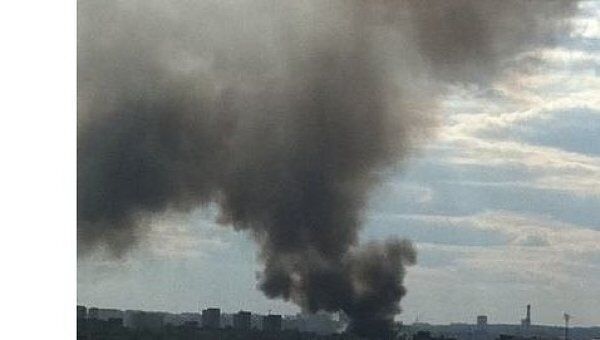 Пожар на складе на юге Москвы Пожар на складе на юге Москвы