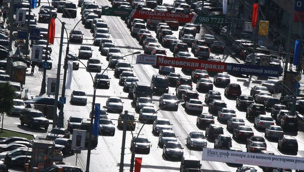 Автомобильное движение в Москве. Архив Автомобильное движение в Москве. Архив