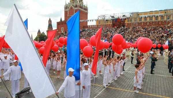 Церемония открытия Дня города в Москве Церемония открытия Дня города в Москве