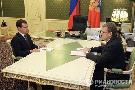 Дмитрий Медведев провел встречу с Алексеем Кудриным в Кремле Дмитрий Медведев провел встречу с Алексеем Кудриным в Кремле