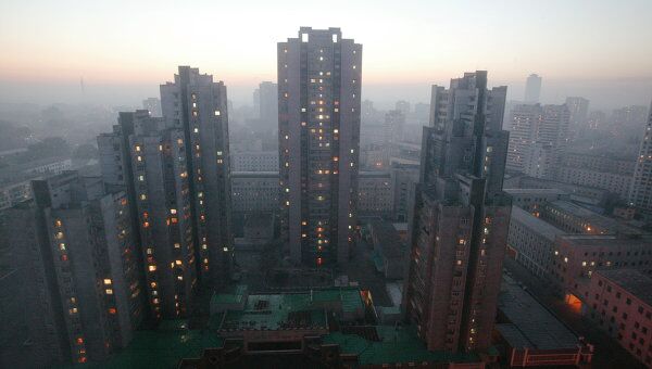 Центральная часть столицы КНДР города Пхеньяна Центральная часть столицы КНДР города Пхеньяна