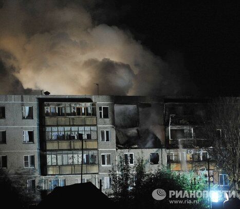 Взрыв бытового газа в жилом доме в подмосковных Бронницах Взрыв бытового газа в жилом доме в подмосковных Бронницах