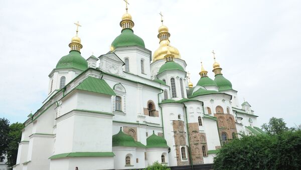 Софийский собор в Киеве. Архивное фото Софийский собор в Киеве. Архивное фото