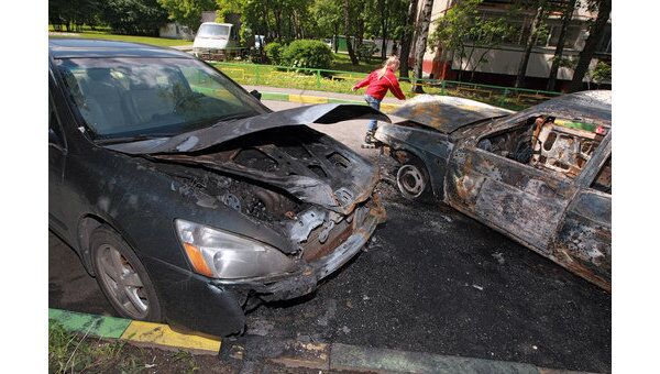 Сгоревшие автомобили Сгоревшие автомобили