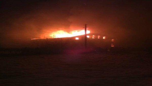 Пожар в жилом доме в Сергиево-Посадском районе Подмосковья Пожар в жилом доме в Сергиево-Посадском районе Подмосковья