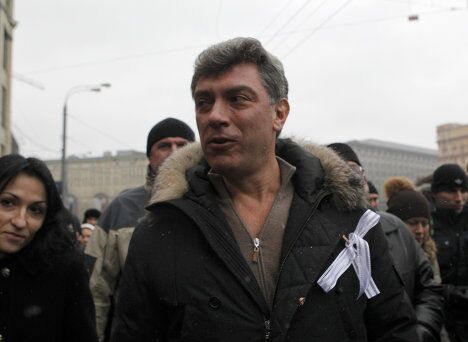 Борис Немцов на митинге За честные выборы в Москве Борис Немцов на митинге За честные выборы в Москве