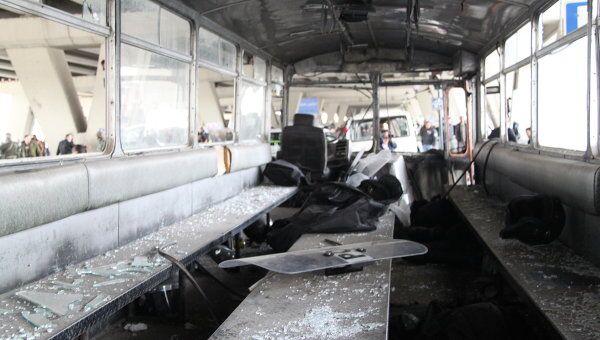 Последствия взрыва в Дамаске 6 января 2012 года Последствия взрыва в Дамаске 6 января 2012 года