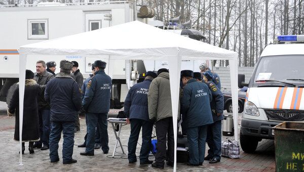 Поисково-спасательные работы на месте трагедии в Брянске Поисково-спасательные работы на месте трагедии в Брянске