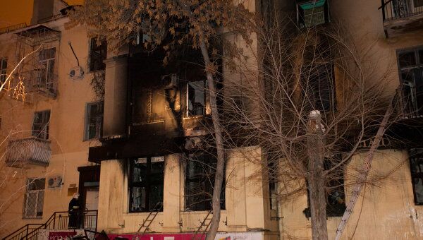 Последствия взрыва газового баллона в кафе Белладжио в Волгограде. Архивное фото Последствия взрыва газового баллона в кафе Белладжио в Волгограде. Архивное фото
