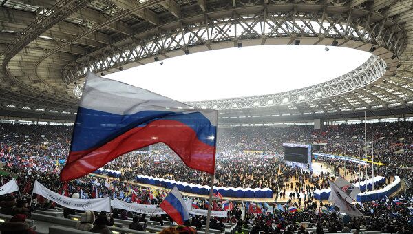 Шествие и митинг Защитим страну! в поддержку В.Путина Шествие и митинг Защитим страну! в поддержку В.Путина
