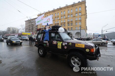 Автопробег Большой белый круг по Садовому кольцу Автопробег Большой белый круг по Садовому кольцу