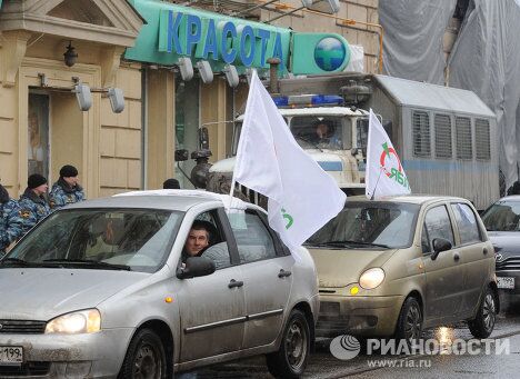 Автопробег Большой белый круг по Садовому кольцу Автопробег Большой белый круг по Садовому кольцу