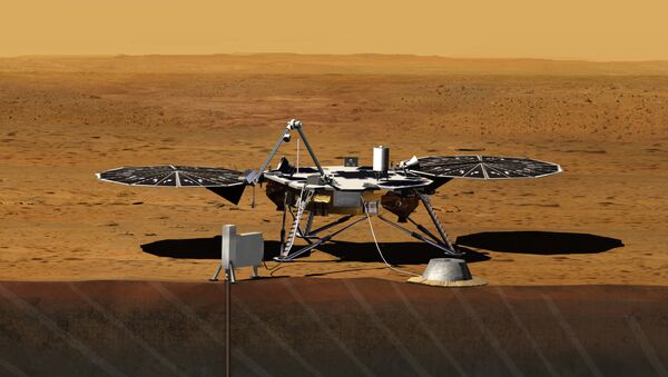 Зонд InSight на поверхности Марса Зонд InSight на поверхности Марса