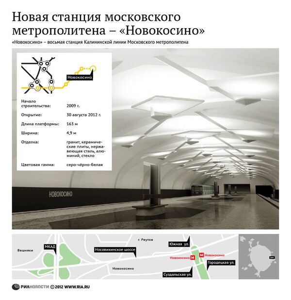 Новая станция московского метрополитена Новокосино Новая станция московского метрополитена Новокосино