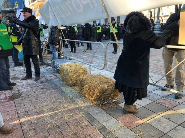 Акция протеста против закона об отмене моратория на продажу сельхозземель в Киеве Акция протеста против закона об отмене моратория на продажу сельхозземель в Киеве