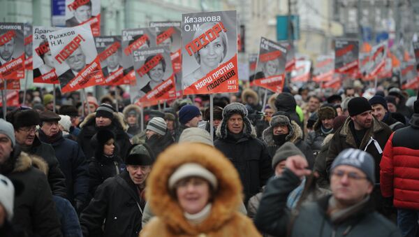 Марш оппозиции в Москве Марш оппозиции в Москве