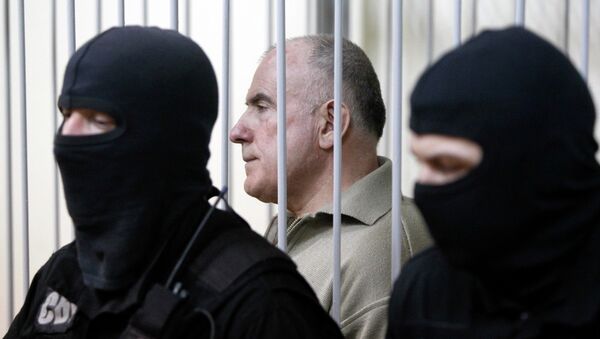 Бывший начальник департамента внешнего наблюдения МВД Украины Алексей Пукач на заседании суда в Киеве. Архив Бывший начальник департамента внешнего наблюдения МВД Украины Алексей Пукач на заседании суда в Киеве. Архив