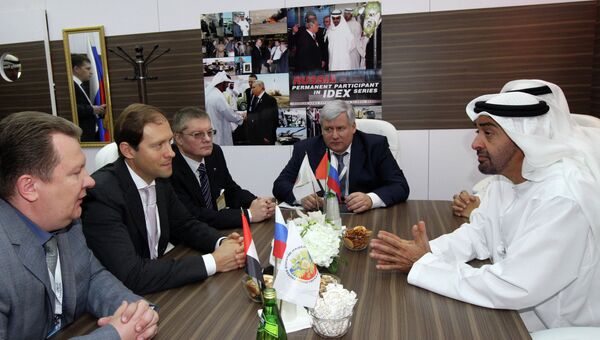Встреча в рамках Международной выставки вооружений IDEX-2013 в Абу-Даби Встреча в рамках Международной выставки вооружений IDEX-2013 в Абу-Даби
