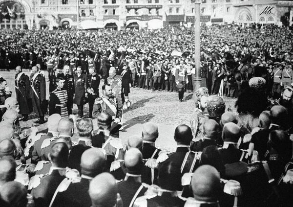 Церемония приветствия Российского императора Николая II Церемония приветствия Российского императора Николая II