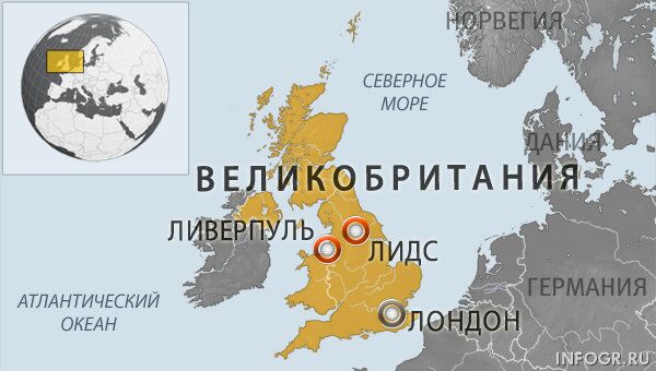 ДТП на шоссе в Западном Йоркшире ДТП на шоссе в Западном Йоркшире