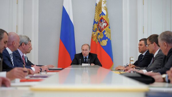 Встреча В.Путина с руководством фракций Госдумы РФ Встреча В.Путина с руководством фракций Госдумы РФ