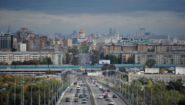 Вид Москвы. Архивное фото Вид Москвы. Архивное фото