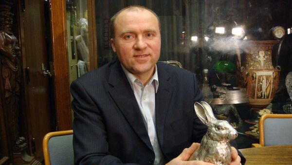 Александр Иванов с серебряным зайцем Александр Иванов с серебряным зайцем