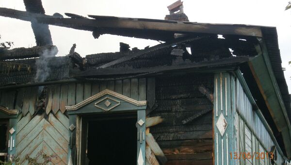 Пожар в частном доме на Урале Пожар в частном доме на Урале