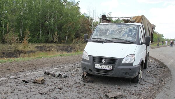 Трасса Самара - Волгоград после взрывов на полигоне Трасса Самара - Волгоград после взрывов на полигоне