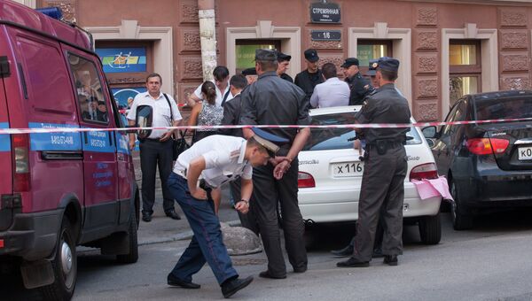 На месте взрыва в Санкт-Петербурге На месте взрыва в Санкт-Петербурге
