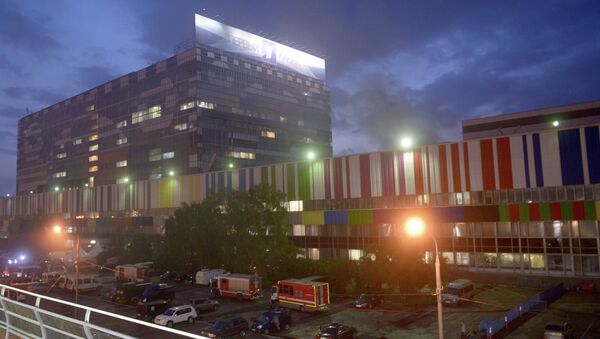 Пожар в телецентре Останкино в Москве Пожар в телецентре Останкино в Москве