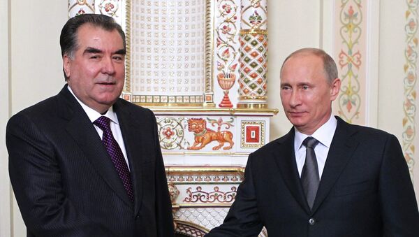 Встреча президента РФ В.Путина с Эмомали Рахмоном Встреча президента РФ В.Путина с Эмомали Рахмоном